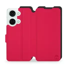 Etui Soft Touch do OnePlus Nord 3 5G - wzór Żywa czerwień z czernią