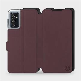 Etui Soft Touch do Samsung Galaxy M52 5G - wzór Matowy burgund z czernią