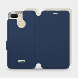 Etui Soft Touch do Xiaomi Redmi 6 - wzór Głęboki granat z platyną