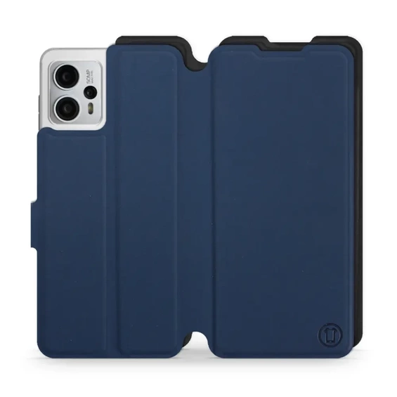 Etui Soft Touch do Motorola Moto G23 - wzór Głęboki granat z czernią