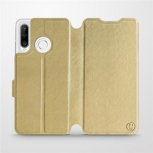 Etui do Huawei P30 Lite - wzór Gold&Gray