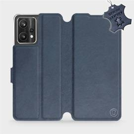 Etui ze skóry naturalnej do Realme 9 5G - wzór Blue Leather