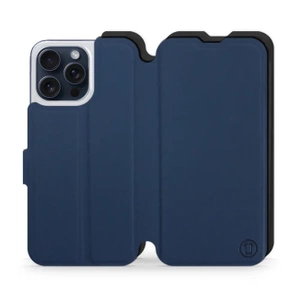 Etui Soft Touch do Apple iPhone 15 Pro Max - wzór Głęboki granat z czernią