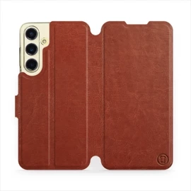 Etui do Samsung Galaxy S24 FE - wzór Brown&Orange