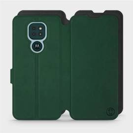Etui Soft Touch do Motorola Moto G9 Play - wzór Miejska zieleń z czernią