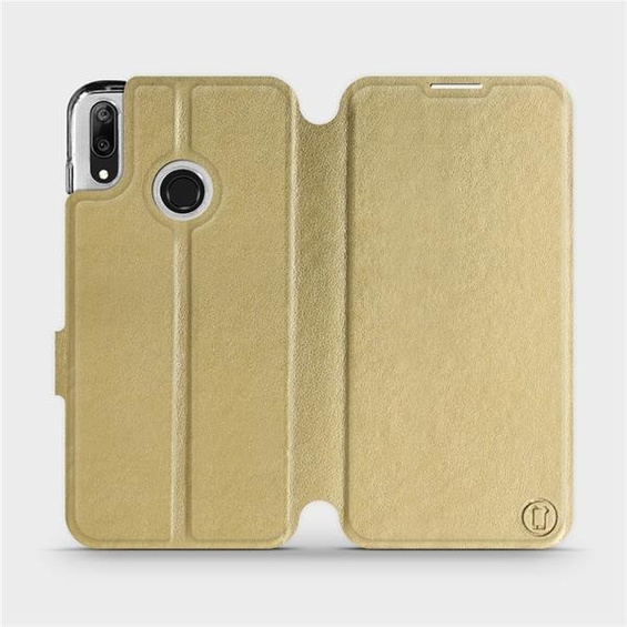 Etui do Huawei Y7 2019 - wzór Gold&Gray