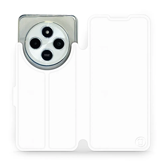 Etui do Xiaomi POCO C75 - wzór White&Orange