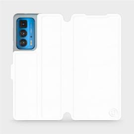 Etui do Motorola Edge 20 Pro - wzór White&Orange