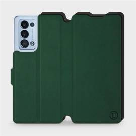 Etui Soft Touch do OPPO Reno 6 Pro 5G - wzór Miejska zieleń z czernią