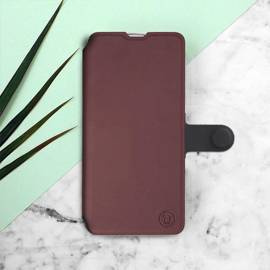 Etui Soft Touch do Samsung Galaxy M33 5G - wzór Matowy burgund z czernią