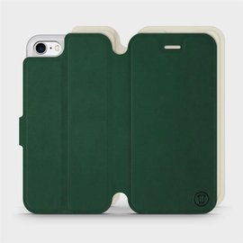 Etui Soft Touch do Apple iPhone 7 - wzór Miejska zieleń z platyną