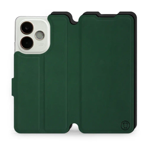 Etui Soft Touch do OPPO A5 Pro 5G - wzór Miejska zieleń z czernią