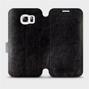 Etui do Samsung Galaxy S6 Edge - wzór Black&Orange