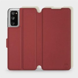 Etui Soft Touch do Samsung Galaxy S20 FE - wzór Zachodząca czerwień z platyną