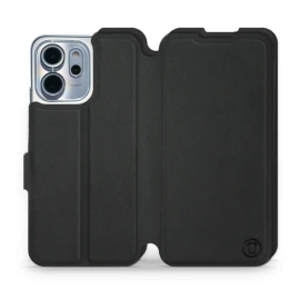 Etui Soft Touch do OPPO Reno 14 F 5G - wzór Satynowa czerń