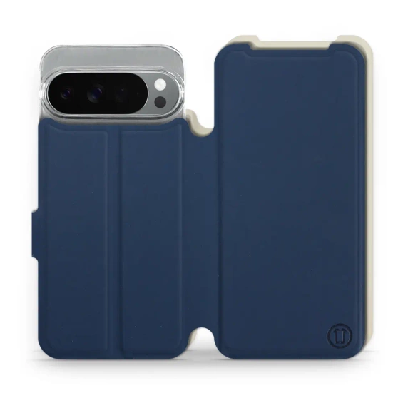 Etui Soft Touch do Google Pixel 10 Pro XL - wzór Głęboki granat z platyną