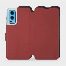 Etui Soft Touch do OnePlus Nord 2 5G - wzór Zachodząca czerwień z czernią