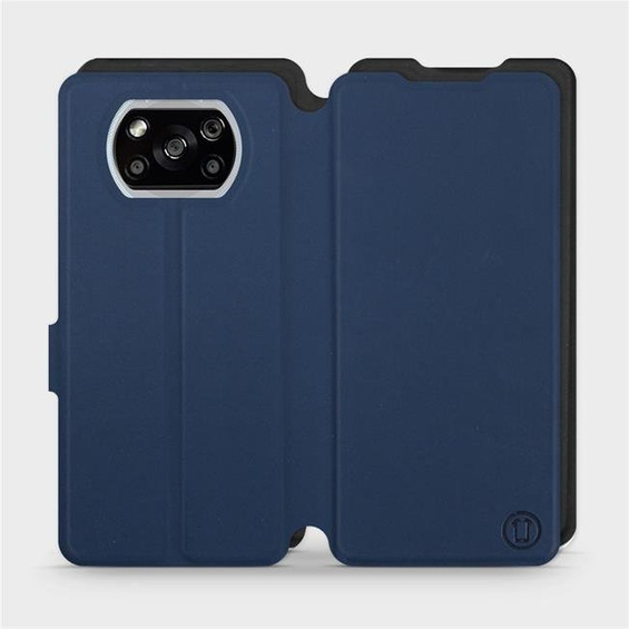 Etui Soft Touch do Xiaomi POCO X3 NFC - wzór Głęboki granat z czernią