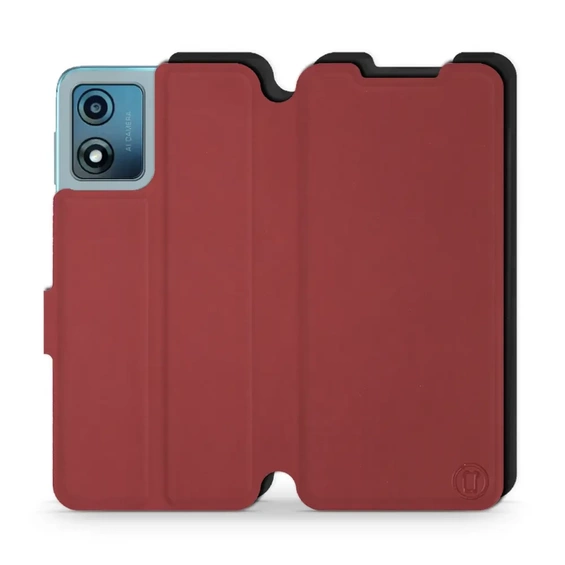 Etui Soft Touch do Motorola Moto E13 - wzór Zachodząca czerwień z czernią