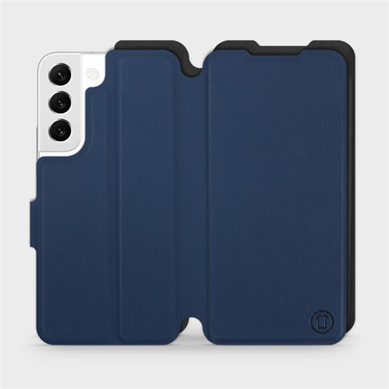 Etui Soft Touch do Samsung Galaxy S22 - wzór Głęboki granat z czernią
