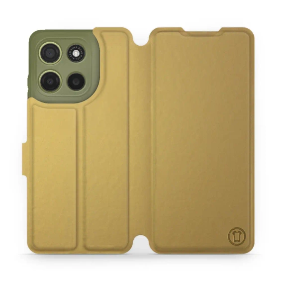 Etui do Motorola Moto G15 - wzór Gold&Orange