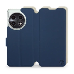 Etui Soft Touch do OnePlus 11 5G - wzór Głęboki granat z platyną