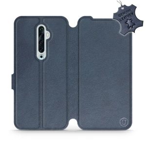Etui ze skóry naturalnej do OPPO Reno 2Z - wzór Blue Leather