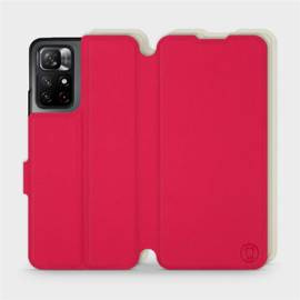 Etui Soft Touch do Xiaomi Redmi Note 11S 5G - wzór Żywa czerwień z platyną