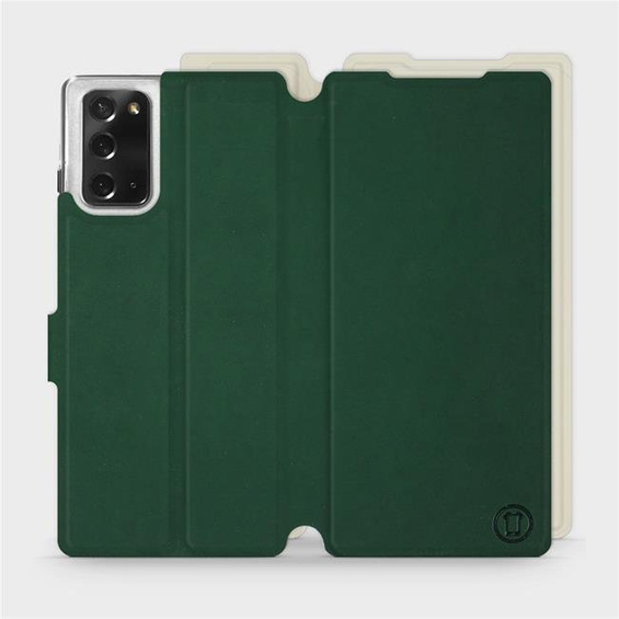 Etui Soft Touch do Samsung Galaxy Note 20 - wzór Miejska zieleń z platyną