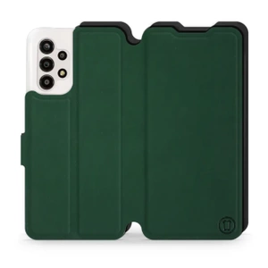 Etui Soft Touch do Samsung Galaxy A13 4G - wzór Miejska zieleń z czernią