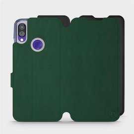 Etui Soft Touch do Xiaomi Redmi Note 7 - wzór Miejska zieleń z czernią
