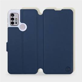 Etui Soft Touch do Motorola Moto G10 - wzór Głęboki granat z platyną