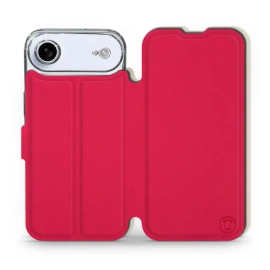 Etui Soft Touch do Apple iPhone 17 Air - wzór Żywa czerwień z platyną