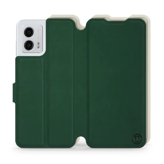 Etui Soft Touch do Motorola Moto G53 5G - wzór Miejska zieleń z platyną