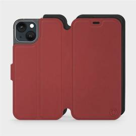Etui Soft Touch do Apple iPhone 13 - wzór Zachodząca czerwień z czernią
