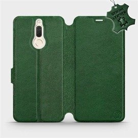 Etui ze skóry naturalnej do Huawei Mate 10 Lite - wzór Green Leather