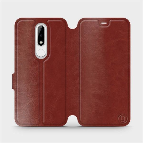 Etui do Nokia 5.1 Plus - wzór Brown&Gray