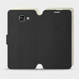 Etui Soft Touch do Samsung Galaxy A5 2016 - wzór Satynowa czerń z platyną