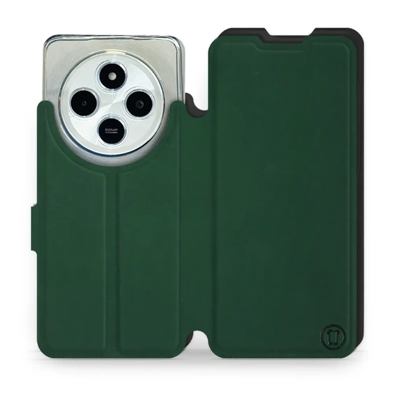 Etui Soft Touch do Xiaomi POCO C75 - wzór Miejska zieleń z czernią