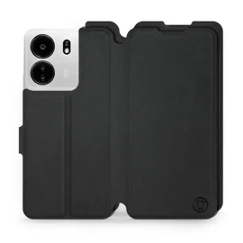 Etui Soft Touch do Xiaomi POCO C65 - wzór Satynowa czerń