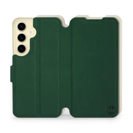 Etui Soft Touch do Samsung Galaxy S24 - wzór Miejska zieleń z platyną