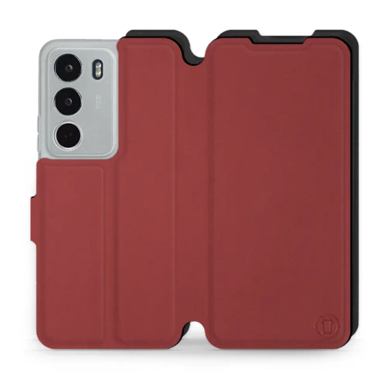 Etui Soft Touch do Realme C71 - wzór Zachodząca czerwień z czernią