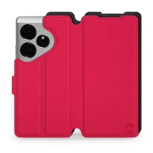 Etui Soft Touch do Realme GT 6 - wzór Żywa czerwień z czernią