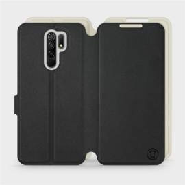 Etui Soft Touch do Xiaomi Redmi 9 - wzór Satynowa czerń z platyną