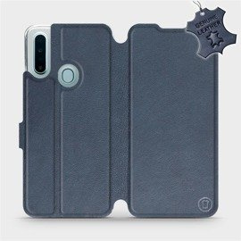 Etui ze skóry naturalnej do OPPO A31 - wzór Blue Leather
