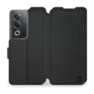 Etui Soft Touch do OPPO A80 5G - wzór Satynowa czerń