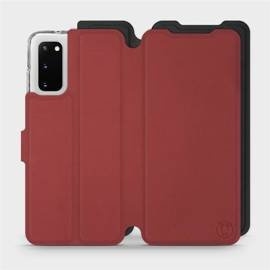 Etui Soft Touch do Samsung Galaxy S20 - wzór Zachodząca czerwień z czernią