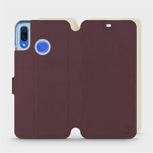 Etui Soft Touch do Huawei Nova 3 - wzór Matowy burgund z platyną