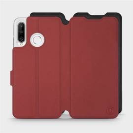 Etui Soft Touch do Huawei P30 Lite - wzór Zachodząca czerwień z czernią