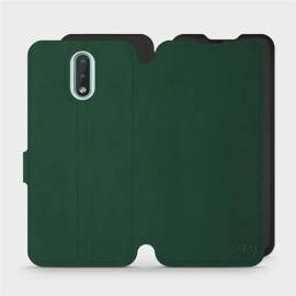 Etui Soft Touch do Nokia 2.3 - wzór Miejska zieleń z czernią